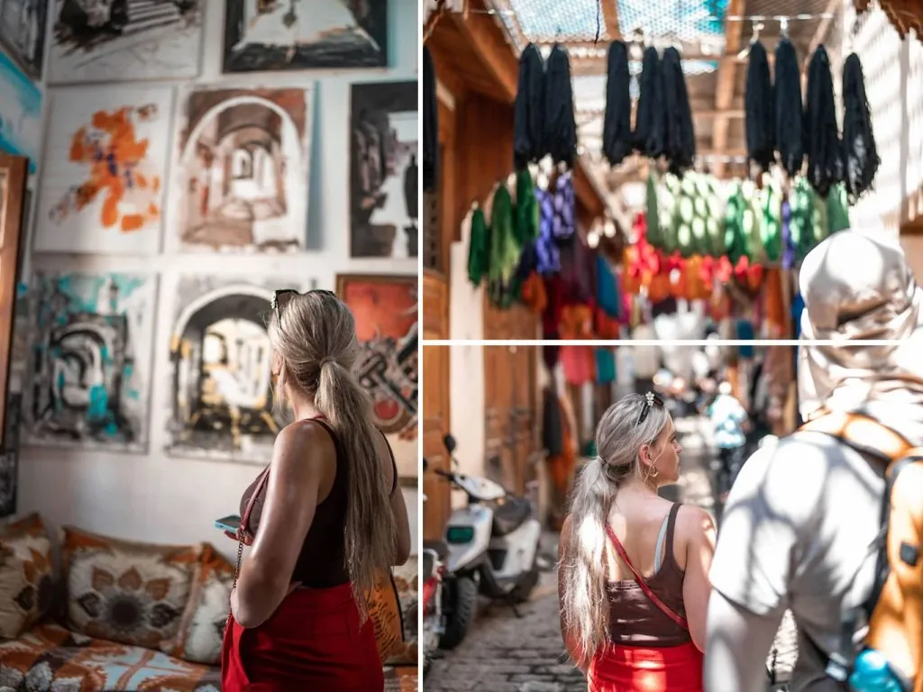 Exploring the artistic souks of Fez