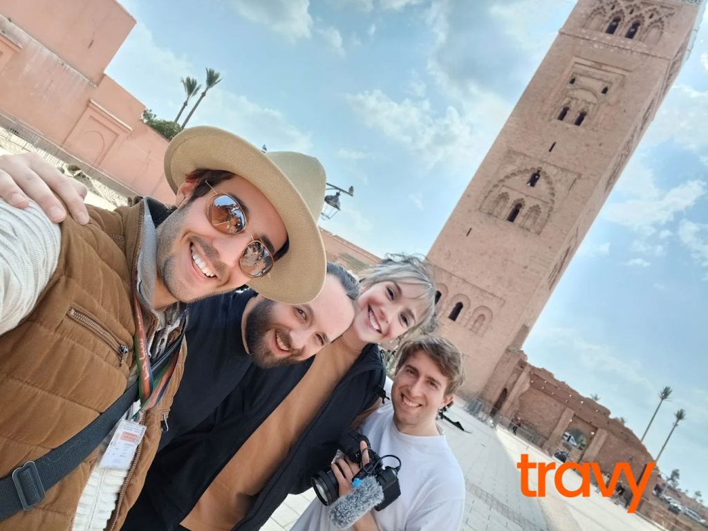 Group tour at Koutoubia Mosque, Marrakech