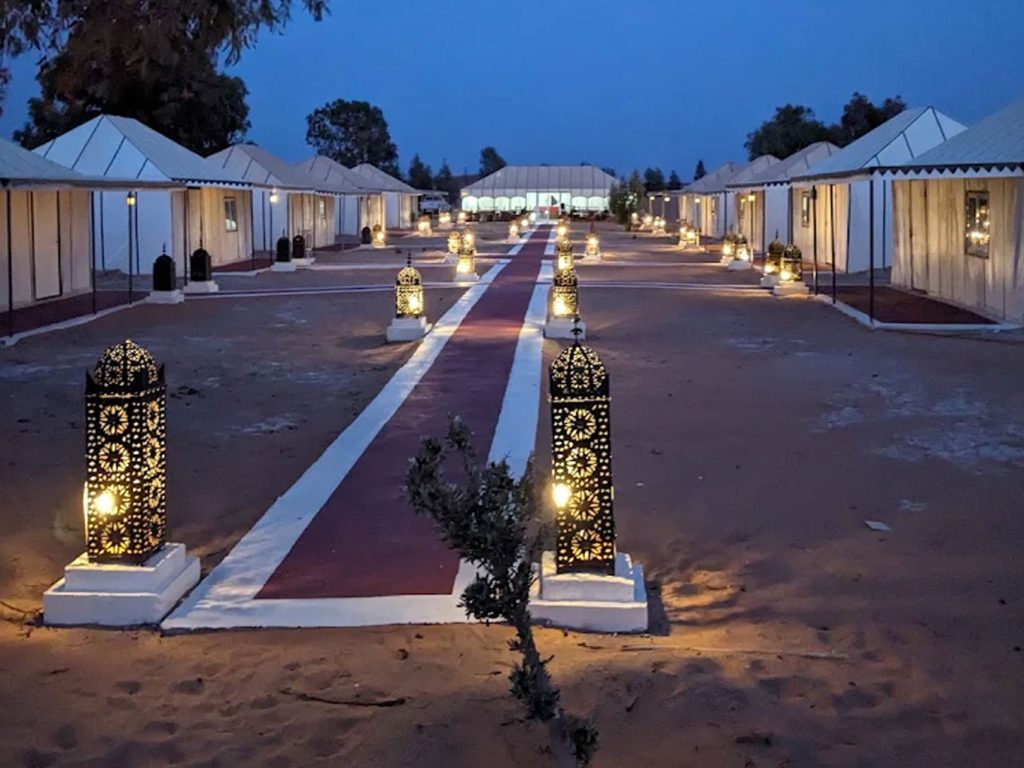 Luxury desert camp in Merzouga